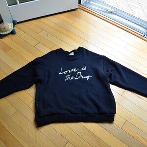 Drifter Embroidery Black Sweatshirt XL Men Women